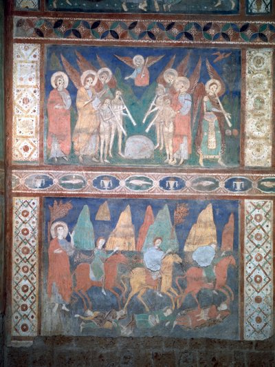 Musizierende Engel und die Flucht nach Ägypten von Giovanni and Stefano